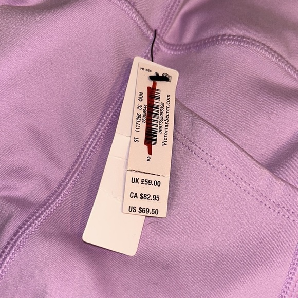 NWT Victoria’s Secret Leggings Women’s Size 2 High Ankle Lavender Pink - Picture 14 of 15